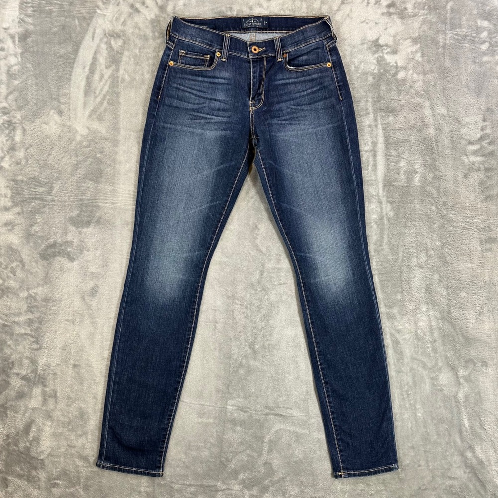 Lucky Brand Sofia Skinny Jeans Womens Size 4/27 Blue Dark Wash Denim Pants